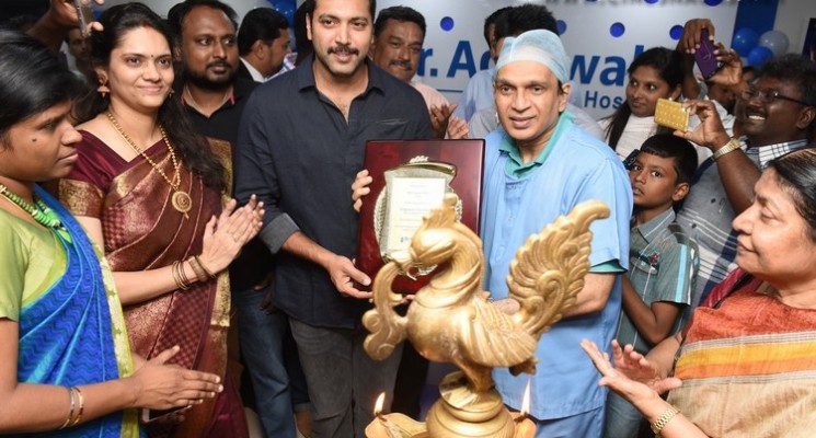 Jayam Ravi Launches Agarwal Eye hospital Annanagar Branch Photos