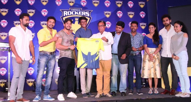 Chennai Rockers introduced the star studded Team Players